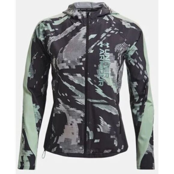 Under Armour 1365647 Women Sz L OutRrun The Storm II Full-Zip Hooded Jacket $120 - Picture 1 of 2